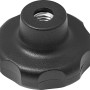 Kunststoffgriff Schwarz Sterngriffmutter M10 21 Stück