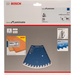 Bosch Kreissägeblatt Best for Laminate für Kapp- und Gehrungssägen, blau.