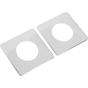 2er Set Dekorahmen, 1-fach, zum Schutz der Tapete um Schalter und Steckdosen.