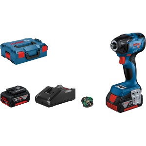 Bosch Professional 18 V Akku-Drehschlagschrauber GDR 18V-210 C inkl. 4 Ah Akkus