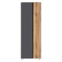Held Möbel Seitenschrank Ancona, 65 cm, matt Grau-Wotaneiche, für Badmöbel-Sets.