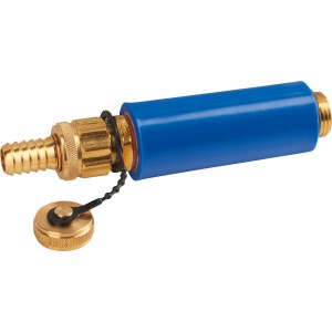 Airfit Baustopfenventil 1/2 x 80 mm, blau, zur Abdichtung von Ausläufen im Innen- und Außenbereich.