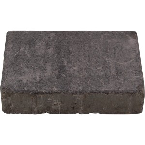 Pflasterstein Modern Antik Anthrazit-Schattiert, gerumpelt, 22,5x15x5 cm, für Gartenwege und Terrassen.