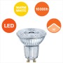 Osram GU10 LED Leuchtmittel, 2,6 W, warmweiß, für Wohnräume, lange Lebensdauer.