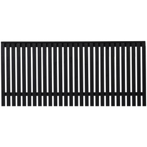 Plus Holz Vorgartenzaun Sendai Nadelholz Schwarz 180 cm x 80 cm