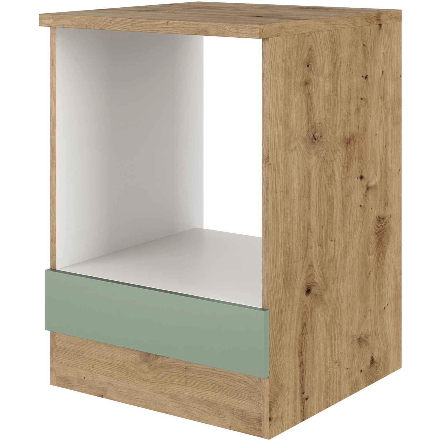 FlexWell Exclusiv Herdumbauschrank Cara 60 cm Schilfgrün matt