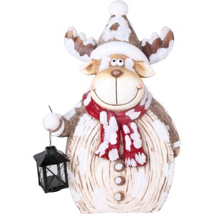 Polystone-Rentier mit Laterne