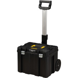 Stanley FatMax Tstak Werkzeugbox mit Rollen und Teleskopgriff.