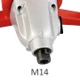 Detailaufnahme: M14 Schaftaufnahme des Einhell TC-MX 1400-2 E Farb-Mörtelrührers.
