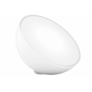 Weiße Philips Hue Go LED Tischleuchte, tragbar mit Akku.