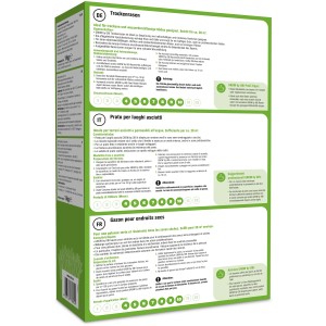 Living Nature Trockenrasen 1kg, geeignet für trockene Böden, für ca. 30 m².