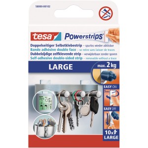 Tesa Powerstrips Large Weiß 10 Stück