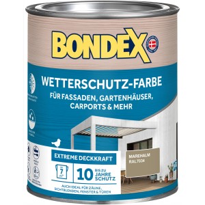 Bondex Wetterschutz-Farbe RAL 7034 Marehalm 750 ml