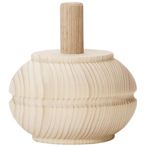 Hettich Kugel-Möbelfuß aus Buche, 90x60mm, naturbelassen, für Möbel.