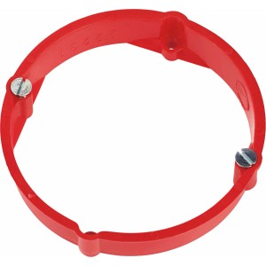 Roter Putzausgleichsring (3er-Set) für Schalterdosen, Ø 60 mm x 12 mm.