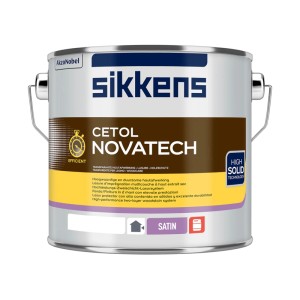 Sikkens Cetol Novatech High-Solid Holzlasur Eiche Hell 2,5l. Dose mit Satin-Finish für UV-Schutz und Wetterbeständigkeit.