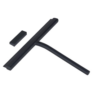 Wenko Bad- und Duschabzieher Agana 25 cm x 4 cm x 22 cm Schwarz