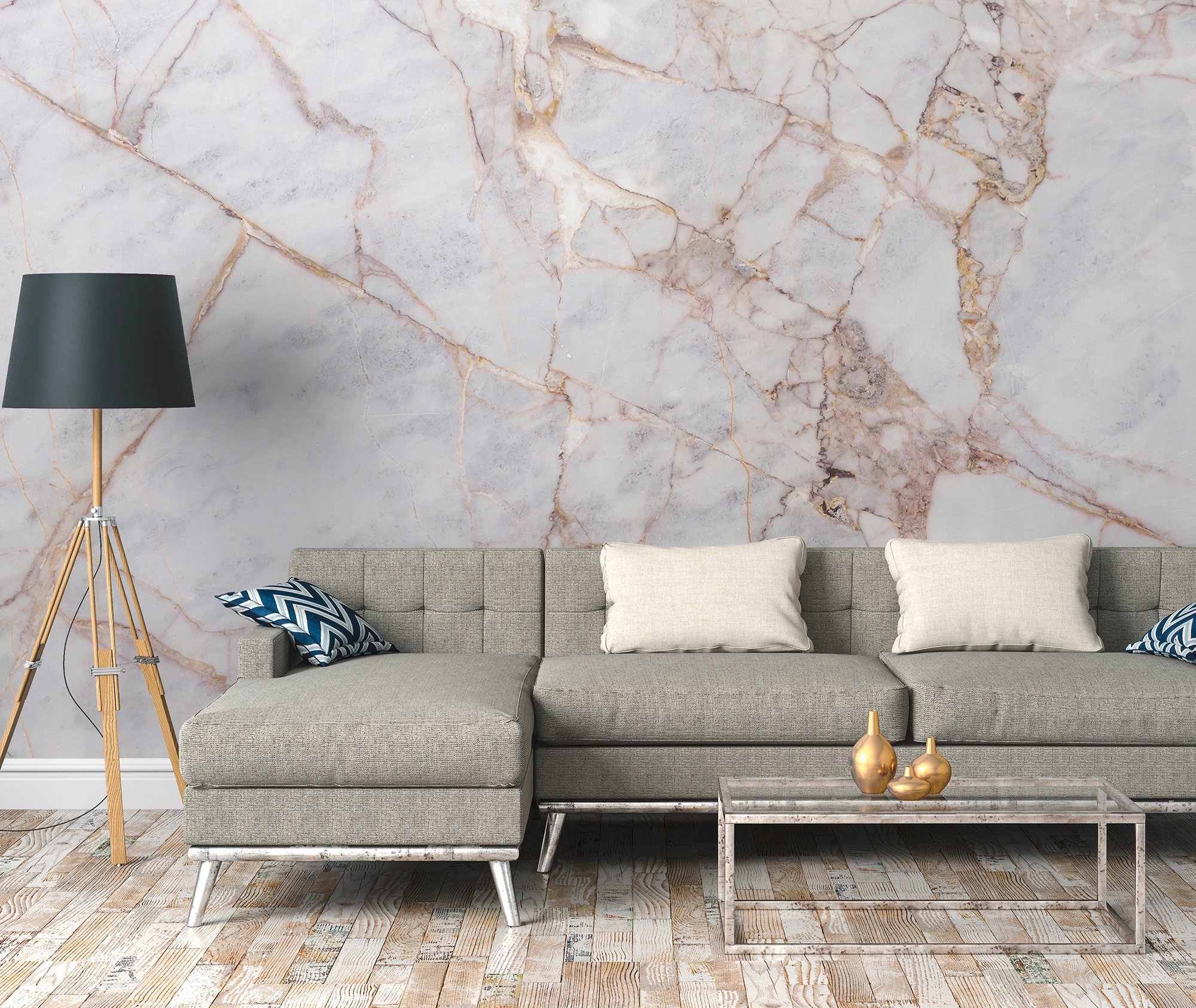 fototapete marmor weiß grau gold 3,50 m x 2,55 m fsc® kaufen bei obi