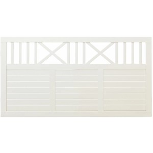 Plus Holz Vorgartenzaun Nostalgi Nadelholz Weiß 180 cm x 95 cm