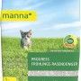 Verpackung Manna Progress Frühlings-Rasendünger 5 kg mit Katze im Gras.