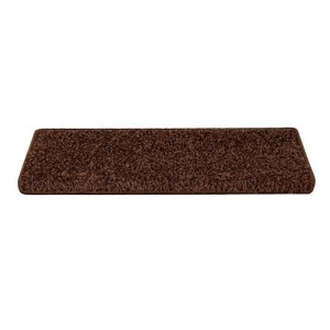 KARAT Shaggy Stufenmatte Sphinx Hochflor Braun 23,5 x 65 cm Rechteckig