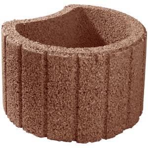 Brauner Premac Pflanzstein Hangflor groß, 50x40x30 cm, zur Hangsicherung und Gartengestaltung.