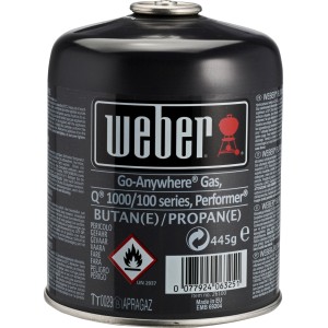 Weber Gaskartusche für Grills der Serien Q, Performer und Go-Anywhere. Butan/Propan-Gemisch.