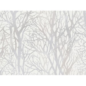 Weiße Vliestapete Elegance mit Ästen von A.S. Creation, überstreichbar.