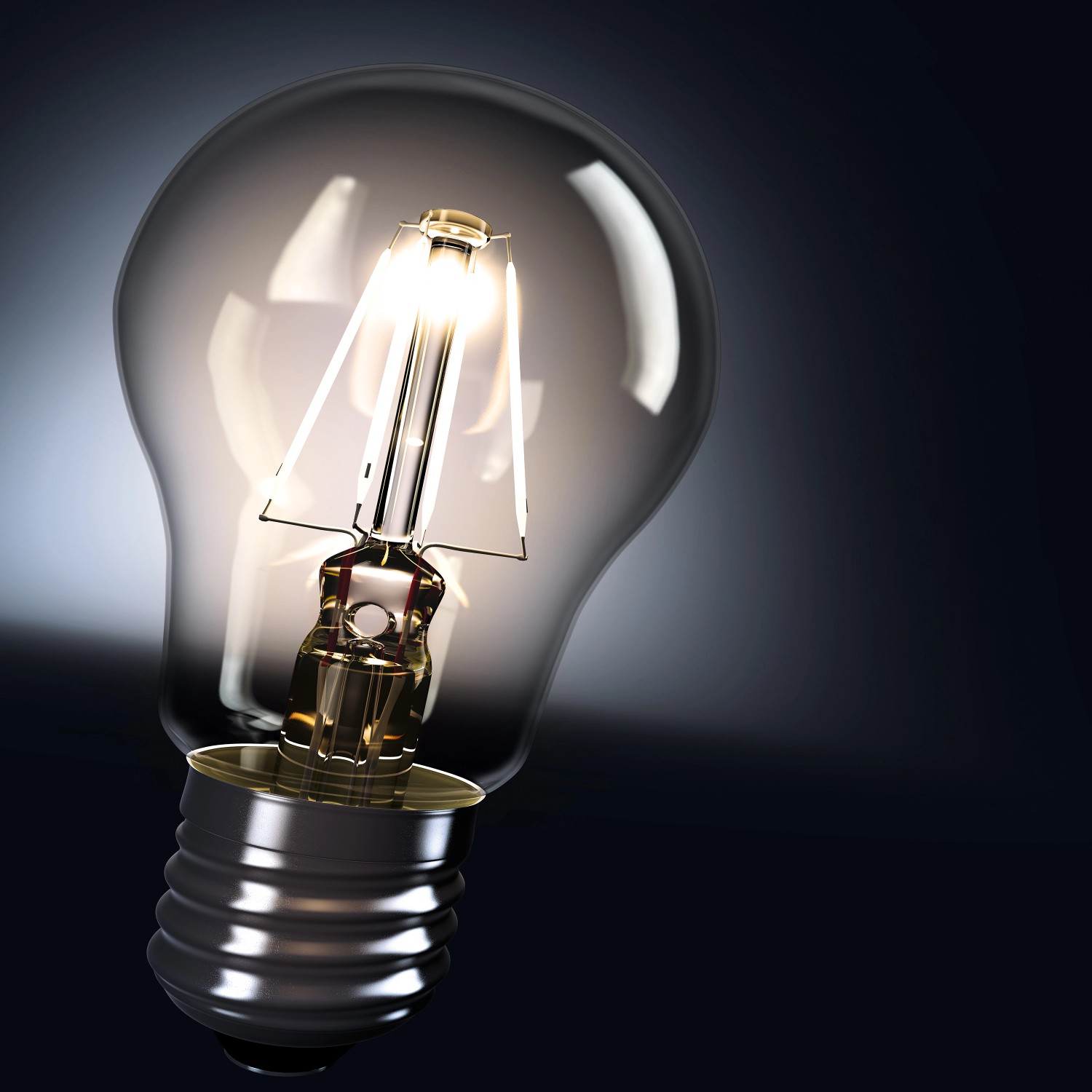 LEDVANCE E27 LED-Lampe in Glühlampenform, 2,5W, warmweißes Licht für Wohnräume.