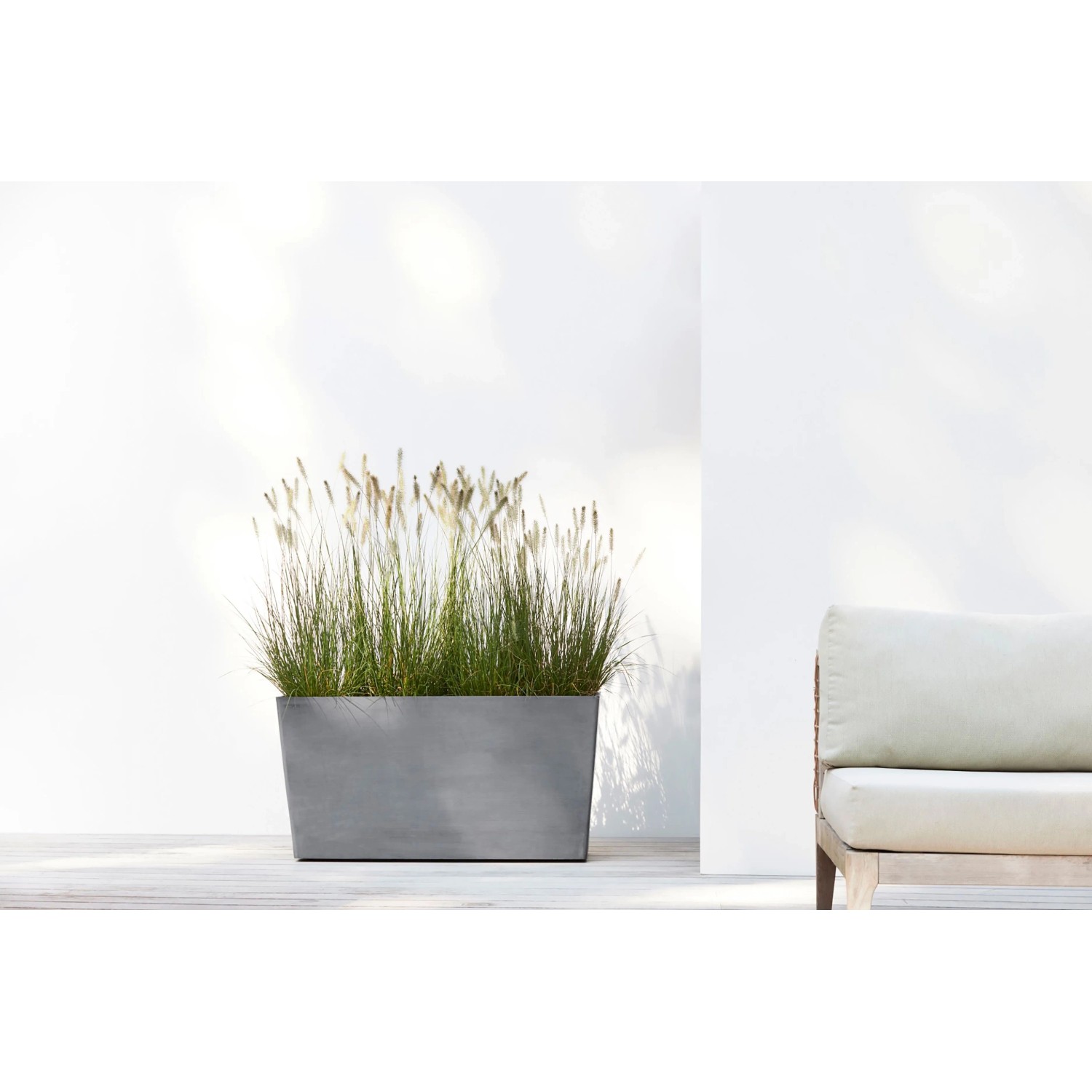 Ecopots Pflanztopf Paris Rollen Grau (HxBxT) 51 x 100 x 40 cm_5