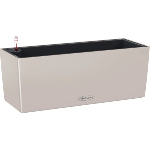 Lechuza Balconera Color 50, sandbrauner Blumenkasten mit Bewässerungssystem, 50x19 cm.