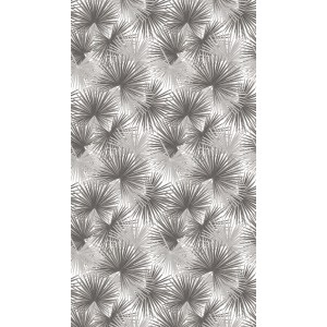 A.S. Creation Fototapete mit Farn Blätter Motiv in Grau-Weiß für Wandgestaltung.