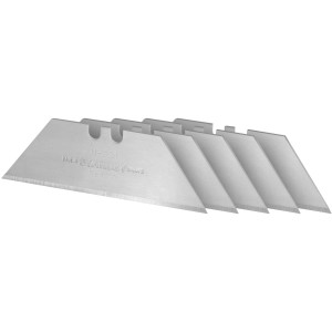 Fünf Stanley Trapezklingen 1992 ohne Lochung für Messer.