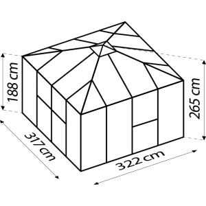 Vitavia Gerätehaus - Besondere Modelle Universum Gerätehaus Alu Anthrazit