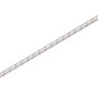 Weißes Gummiseil, 8 mm Durchmesser, als Meterware. Flexibel und vielseitig einsetzbar.