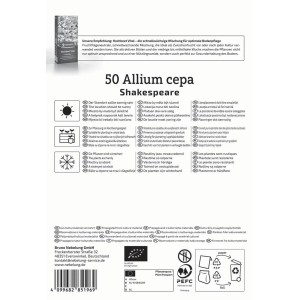 Kiepenkerl BIO Wintersteckzwiebel Shakespeare, 50 Stück. Gelbe Zwiebeln für den Winteranbau.