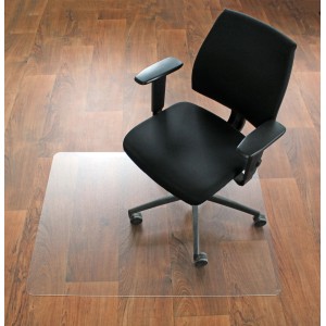 Bodenschutzmatte ohne Noppen 90 cm x 120 cm Transparent