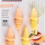Fackelmann Ausgießer Sommerparty, 4er-Set in Gelb und Grapefruit für 0,7-1,0 l Flaschen.