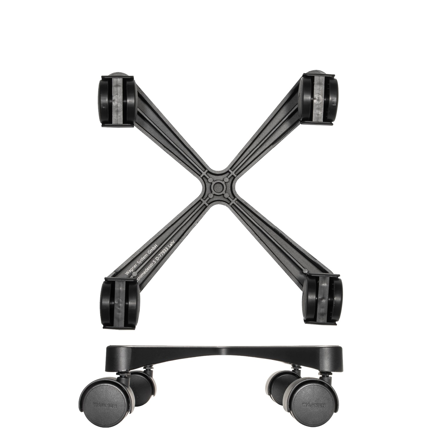 Wagner design Pflanzenroller GH 0916 Ø 30 cm x 8 cm Schwarz_6