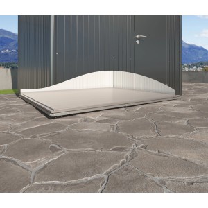 Biohort Smartbase H6 Alu Fundament für Geräteschrank, 292x292x6,5cm. Ausgleich von Bodenunebenheiten.