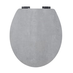 Diaqua WC-Sitz Troyes in Beton-Optik, passend für Standard WCs.