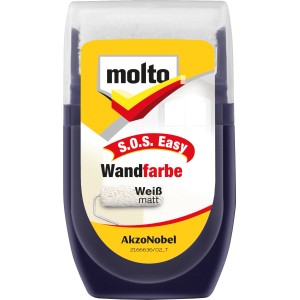 Molto Wandfarbe S.O.S. Easy 30 ml Weiß-Matt