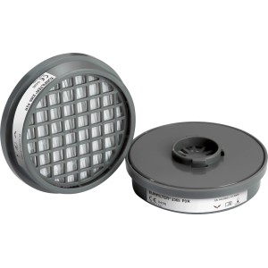 LUX Compakt Filter P3 R, 2er-Set für Halbmasken, Atemschutz vor Partikeln und giftigen Stoffen.