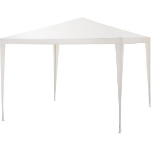 Weißer Pavillon Alamosa 290x290 cm, ideal für Garten, Feste und Flohmärkte.
