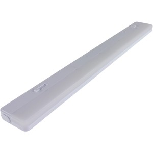 Weiße REV Ritter LED Unterbauleuchte Slide, 58 cm, dimmbar, für Küchen und Schränke.