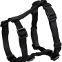 Schwarzes Jollypaw Hundegeschirr, Größe M-L (50-75 cm), aus Nylon mit verstellbaren Gurten.