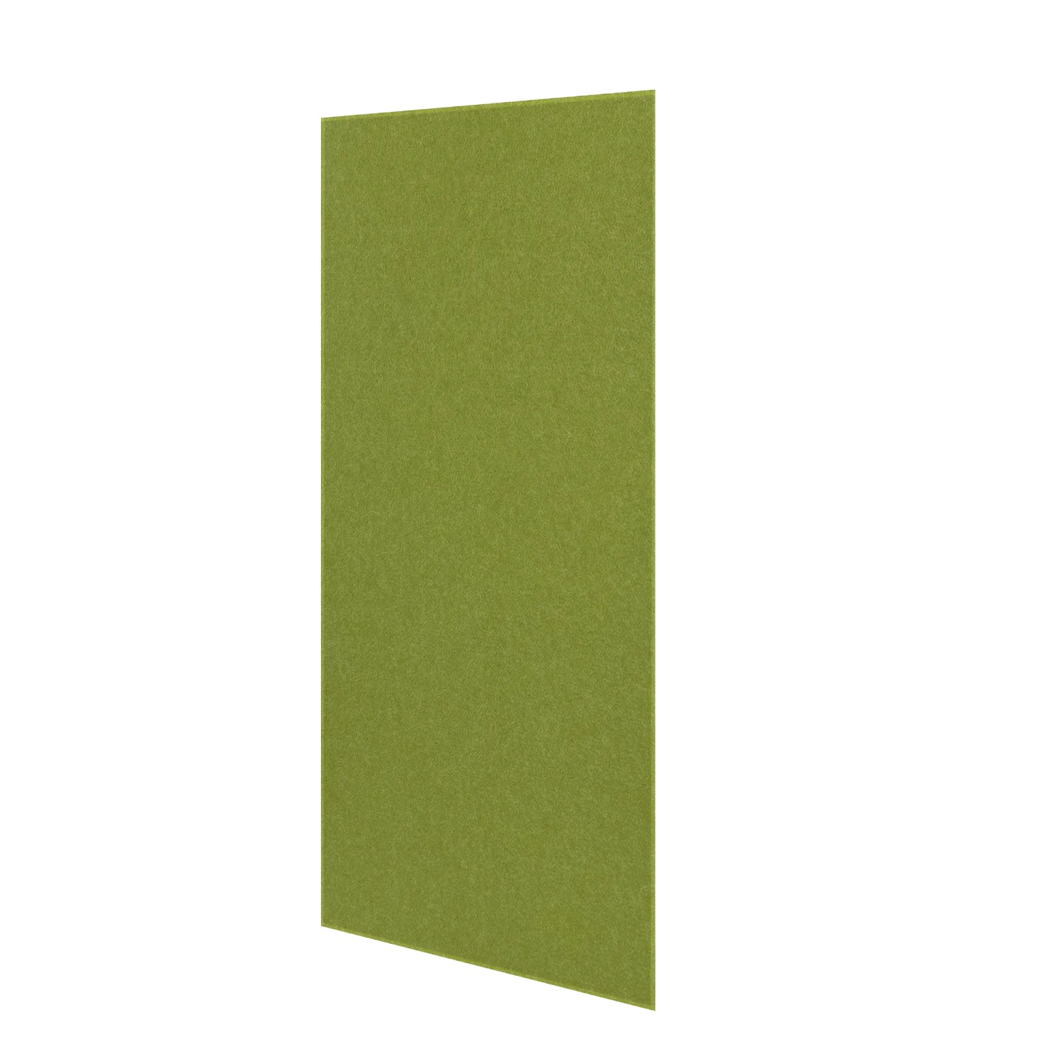 Jangal Wandpaneel Modular Wall in Limettengrün aus Filz mit gefasten Kanten für moderne Wandgestaltung.