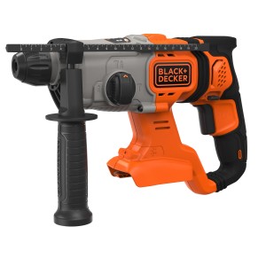 Black+Decker Akku-Kombihammer BCD900B Solo, 18V, für Bohr-, Schlagbohr- und Meißelarbeiten.