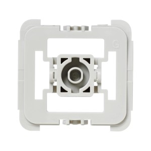 Homematic IP Adapter Gira 55, hellgrau, quadratisch, aus Kunststoff, zur Integration von Schaltern.