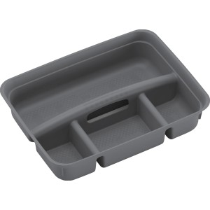 Grauer Einsatz Tray mit 4 Fächern und Griff für K-Latch Aufbewahrungsbox S.